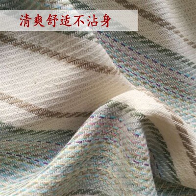 双鹤麻亚麻床单三件套加厚单双人大床米空调婴儿夏凉席子