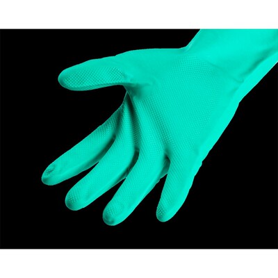 Nitrile绿色防水橡胶工业化工耐油耐酸碱丁晴家用洗碗劳保手套