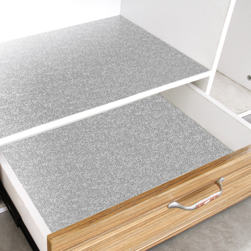 厨房防油贴加厚铝箔纸抽屉垫厨房台D面自粘橱柜贴纸防水衣柜防潮