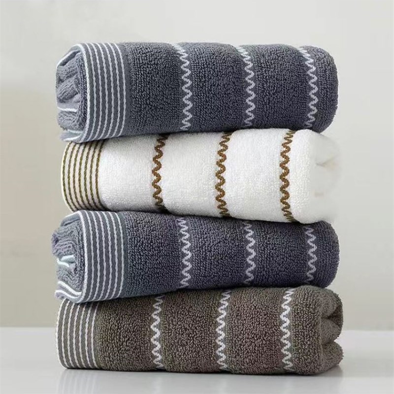 3条装加厚棉质大方巾成人儿童超柔软吸水洗脸面巾家Y用棉质小毛巾