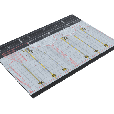 1:200 客机模型 机队展示三机位机场成品木质地台