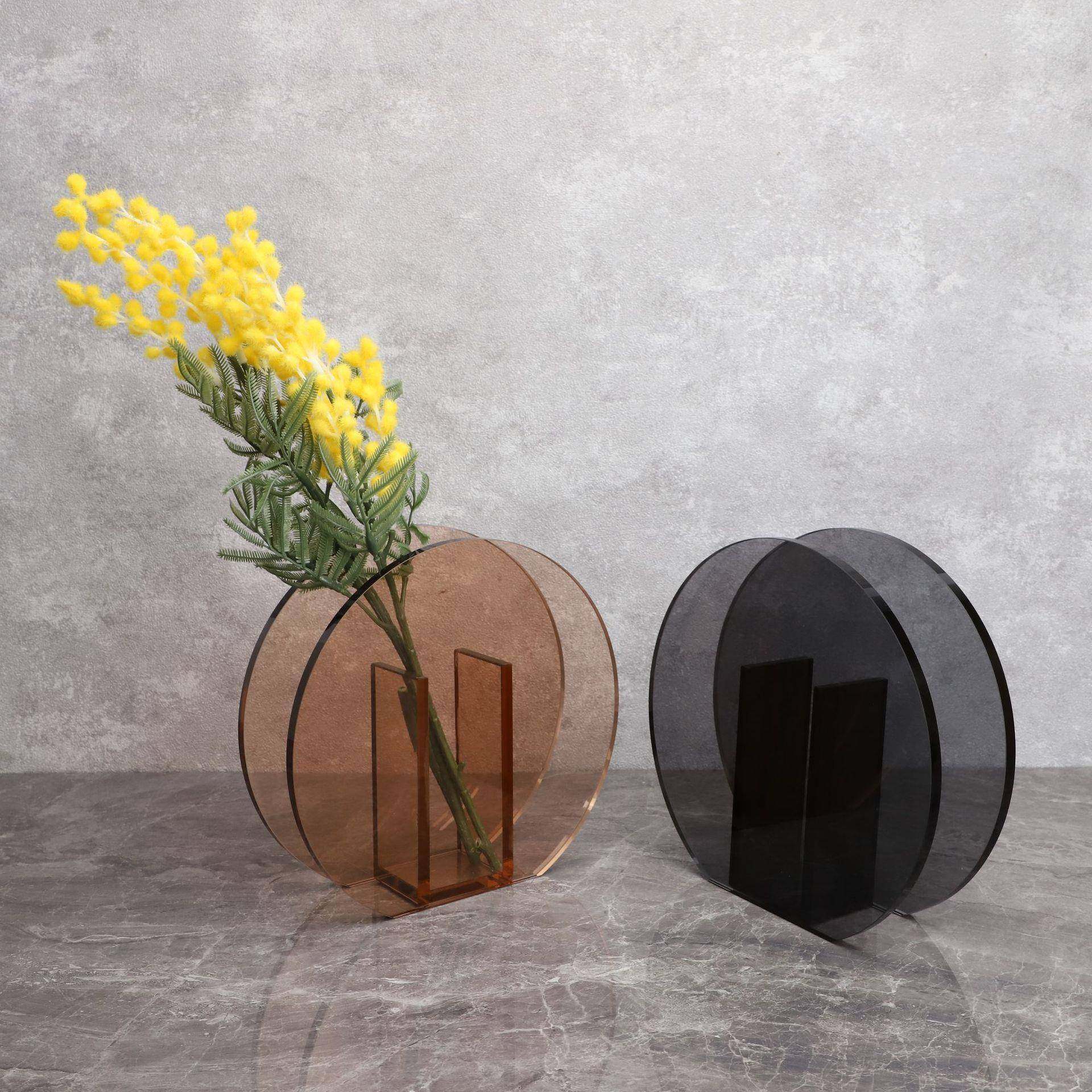 新中式水晶圆形花瓶花器样板房卧室书房桌面客厅家居软装饰品摆件,纺织面料/辅料/配套,纺织机械配件,淘宝优惠券,粉丝福利购,淘宝优惠卷