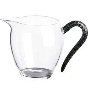 栖凤居定制玻璃彩金把手公道杯耐高温玻璃公杯个人家用分茶器茶具