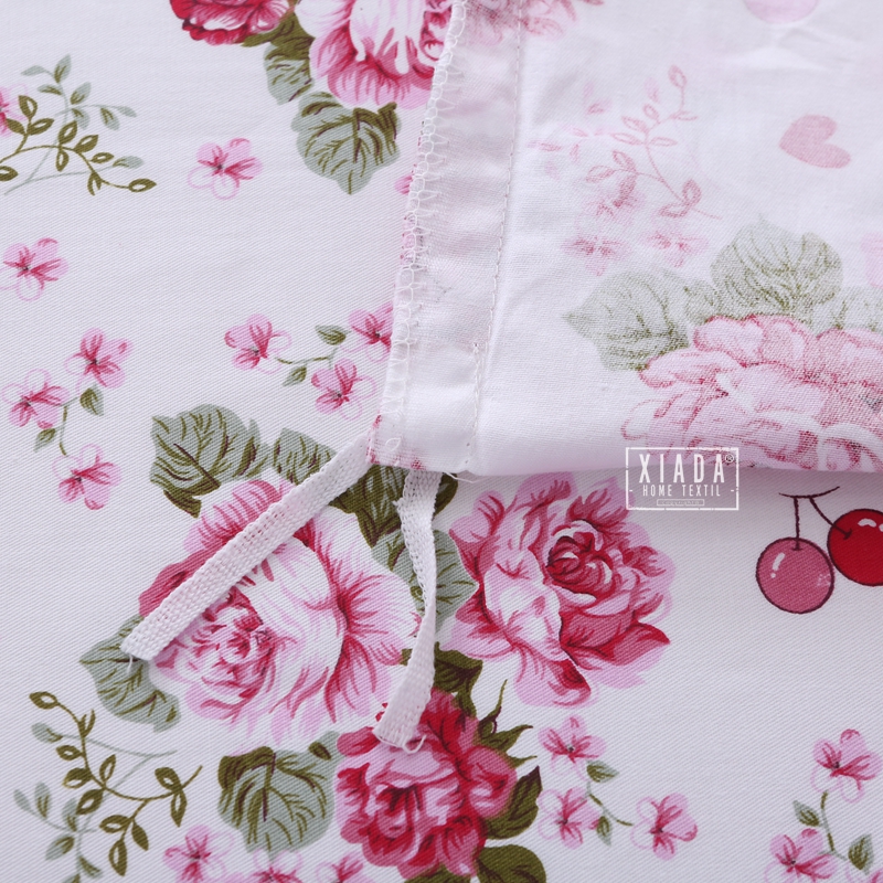 被罩单件 单人150x200白底大花被套全棉双人180x200x230欧式