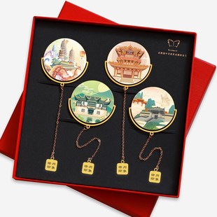 徐州景点黄楼金属镂空书签中国风旅游文创纪念品送朋友礼物可定制