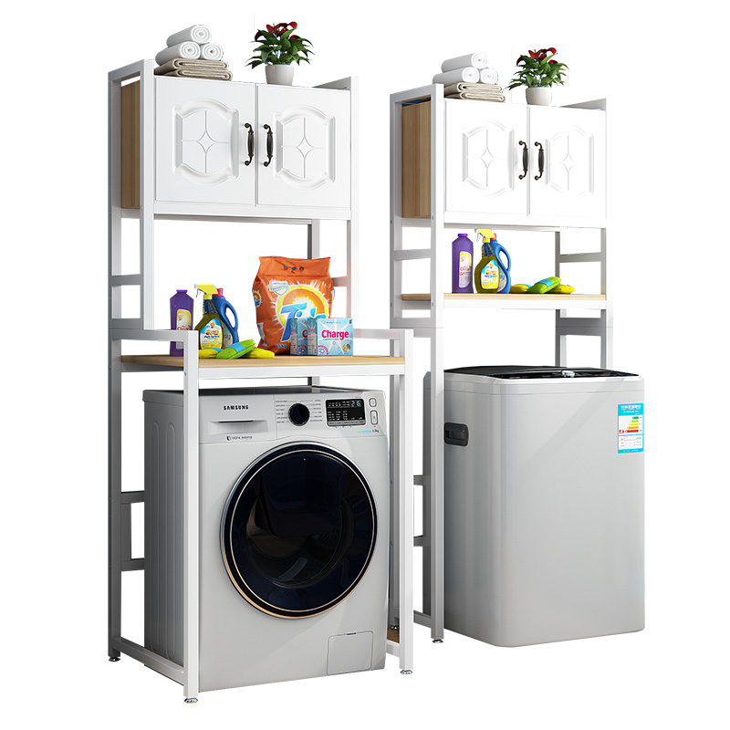洗衣机置物架滚筒掀盖波轮洗衣机上方架卫生间落地置物架阳台收纳