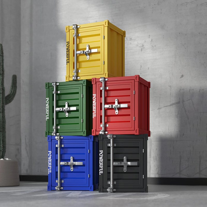 工业风铁艺摄影陈列品服装店床头柜摆件储物箱集装箱酒吧道具橱窗