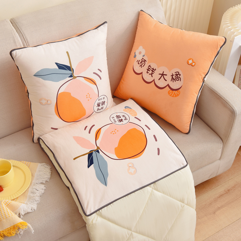 折叠汽车抱枕被子办公室车载两用靠枕靠背靠垫车内折叠毯子空调被