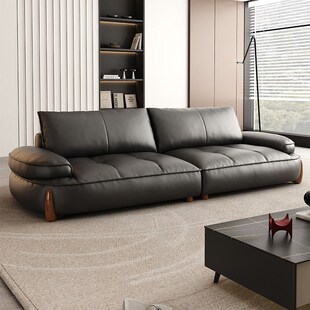 办公室沙发接待会客高级感商务室C休息区直排三人位洽谈贵宾意式