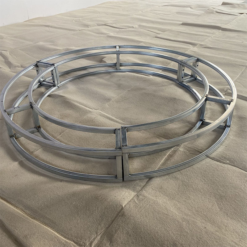 婚庆道具悬吊式天花板花环铁艺双层圆环桁架圆形花艺流苏装饰桁架