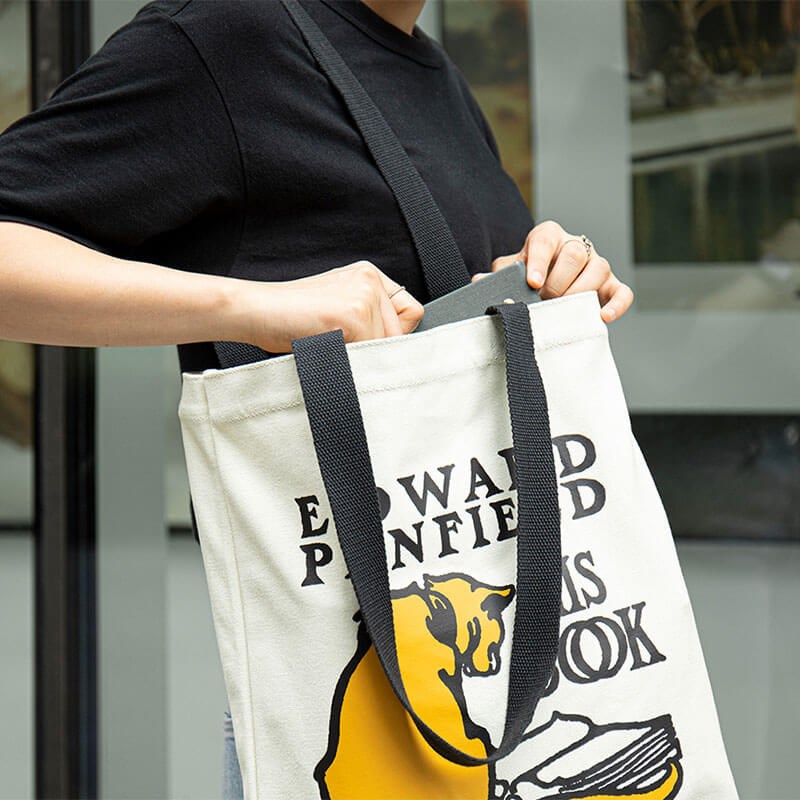 藏书票帆布袋大容量白色帆布女包单肩斜跨手提袋帆布包