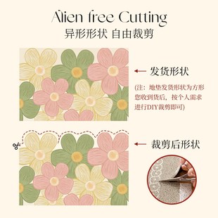 入户门地垫2025新款高弹丝圈家用玄关门口除尘地毯可裁剪防滑脚垫