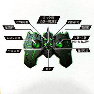 广昌遥控变形特技车特技赛车遥控车儿童玩具男孩充电四驱越野汽车