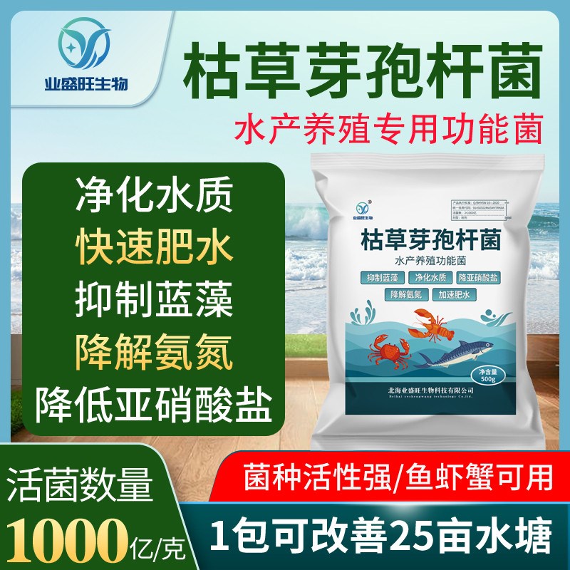 水产枯草芽孢杆菌净化q水质降解亚硝酸盐肥水降解氨氮除蓝藻