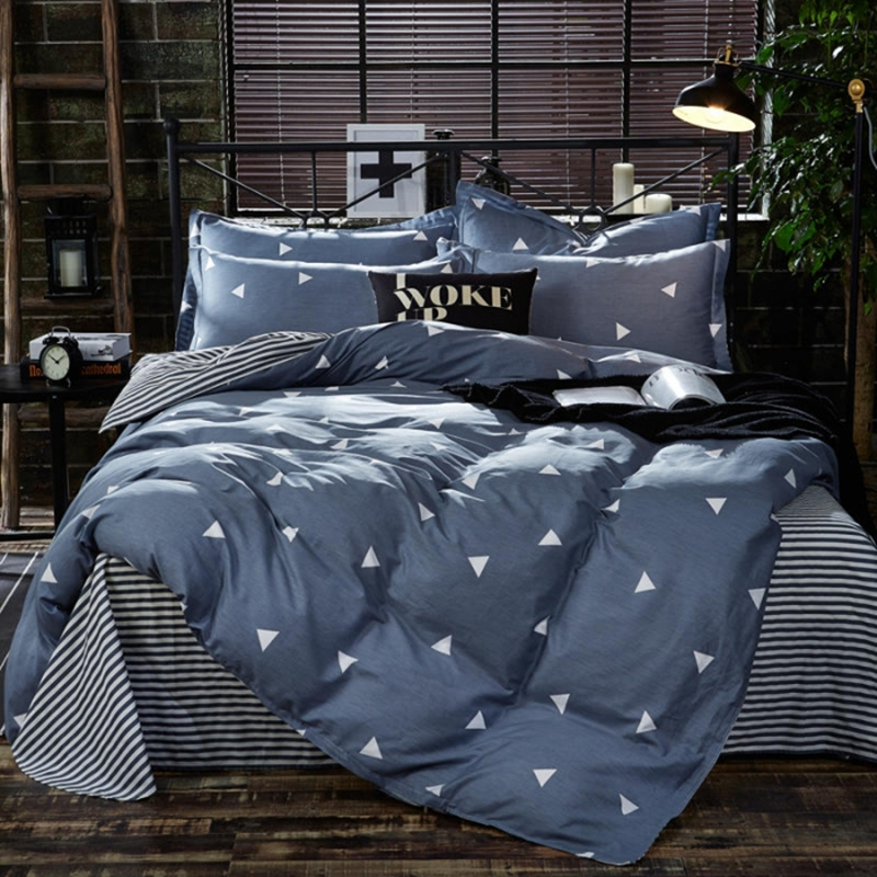 公主风100%全棉纯棉四件套网红款ins1.8床单被套印花被罩裸睡床品