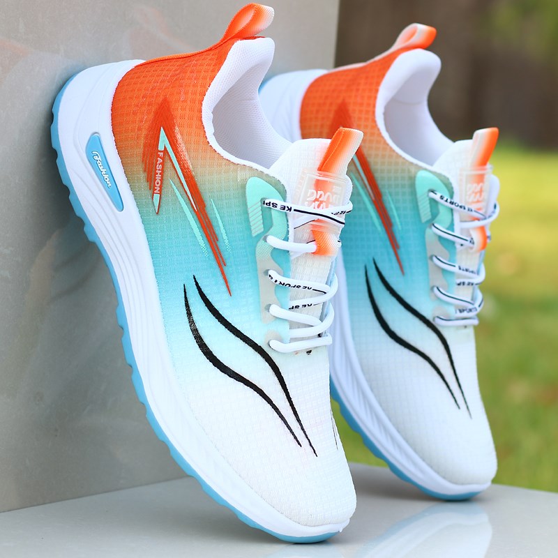 鞋子男2025新款网面透气休闲运动鞋时尚防滑耐磨跑步鞋软底旅游鞋