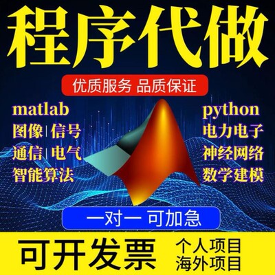 matlab代码帮做程序代编python代做图像复现深度机器学习电气仿真