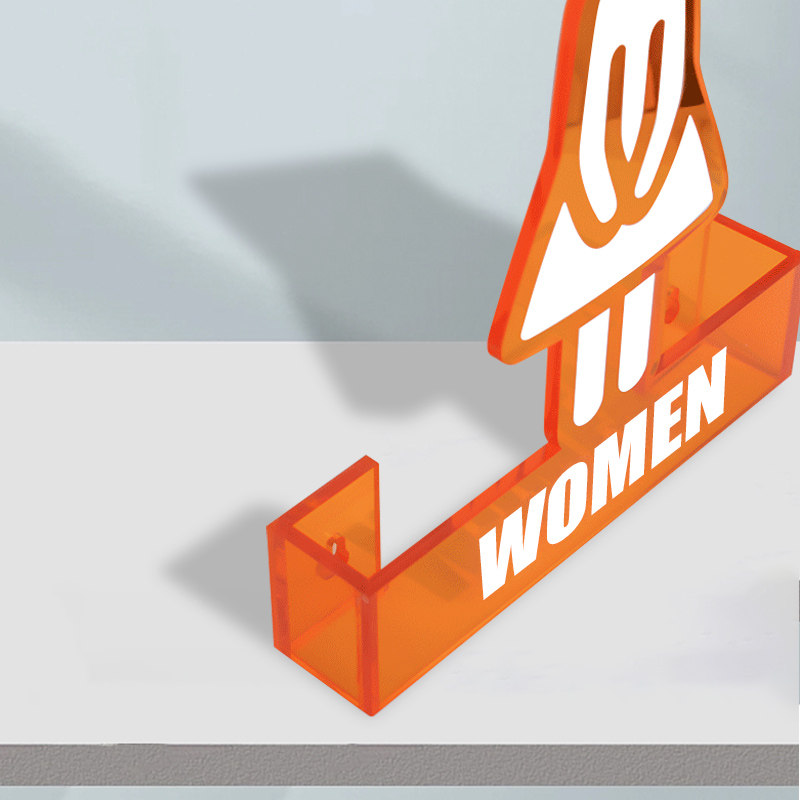 ins韩式压克力男女化妆室标识牌 商场厕所标识洗手间标志挂牌定制