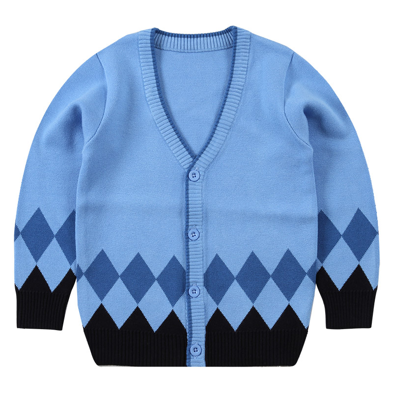 春秋新款男童儿童套装小学生校服幼儿园园服班服英伦学院风毛衣开