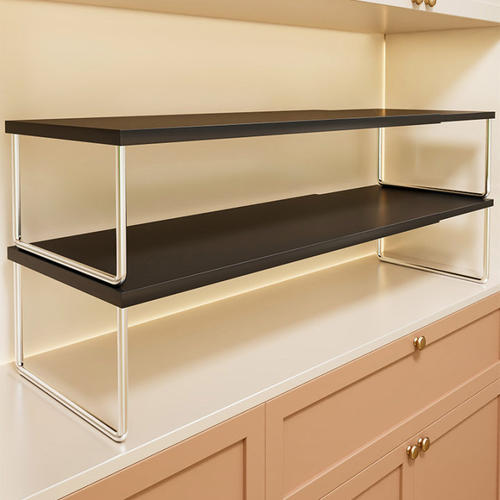 柜内分层隔板收纳架衣物整理可伸缩置物架卧室衣橱分层收纳储物架