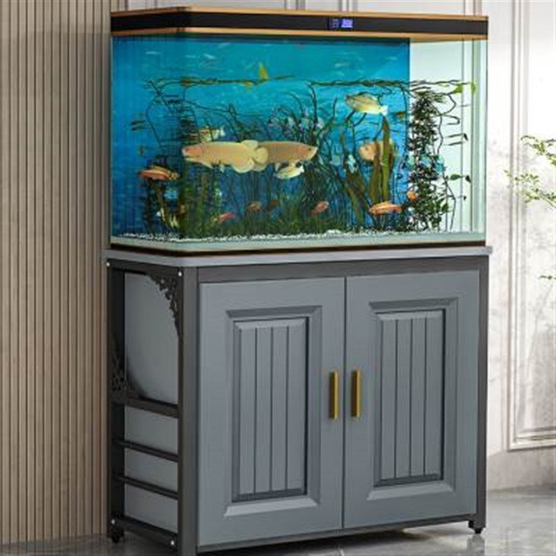 新款鱼缸底柜鱼缸柜家用客厅中小型水族箱鱼缸架子龟缸架子鱼缸底