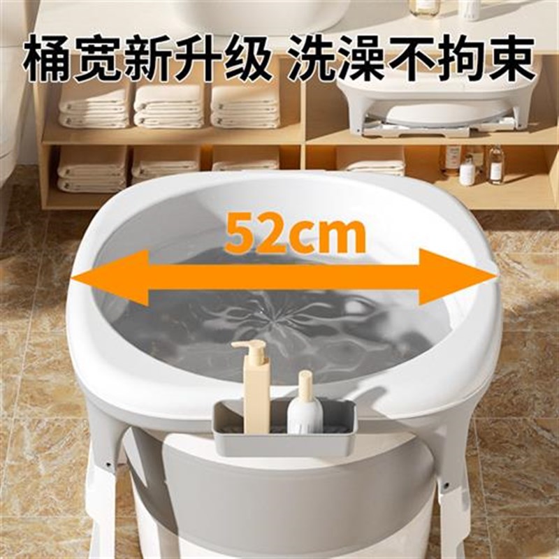 婴儿游泳桶家用可折叠洗澡盆大号宝宝泡澡桶儿童洗澡桶浴盆浴桶缸