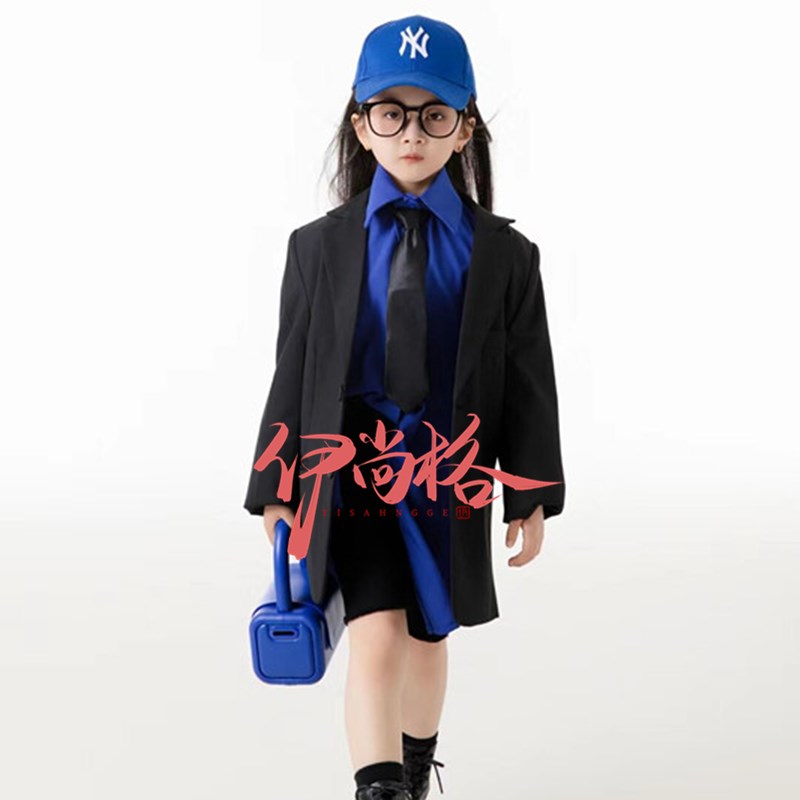 儿童T台走秀服装潮童舞台比赛服装模特表演时装潮服拍摄封面主题