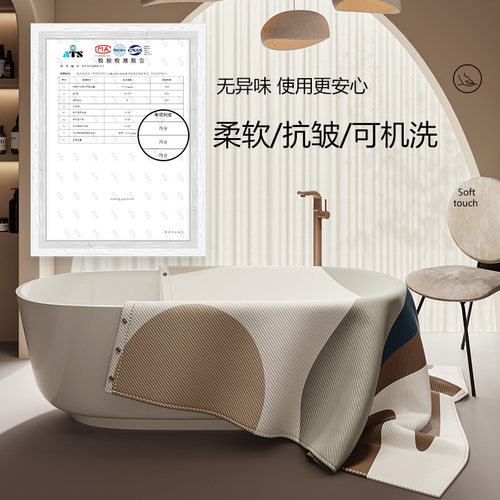 浴帘防水布免打孔浴室隔断帘卫生间洗澡防水帘子浴室窗帘浴帘挂帘