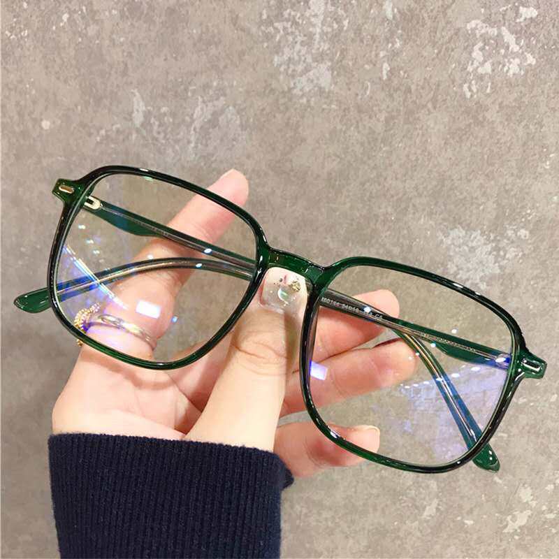 智能渐进多焦点老花镜韩版大框男女远近两用绿色V清防辐射抗疲劳