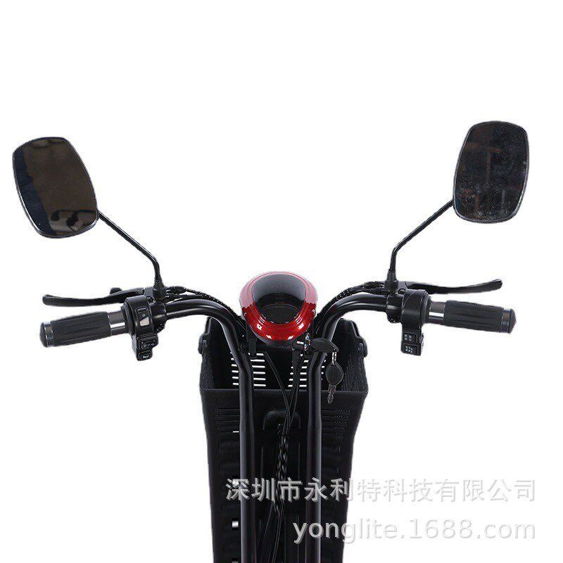 10寸老年人电动四轮代步车可折叠老人日常通勤买菜三轮车观光车