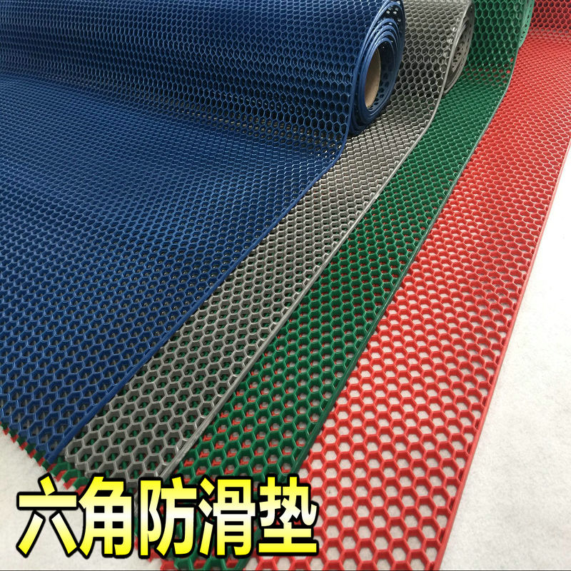 六角防滑垫地垫裁剪地毯开业红地垫浴室防水垫镂空脚垫.进门垫促