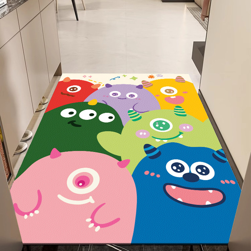 卡通入户门地垫个性玄关门垫进门耐脏脚垫防滑垫可裁剪免洗地毯,居家布艺,入户地垫,淘宝优惠券,粉丝福利购,淘宝优惠卷
