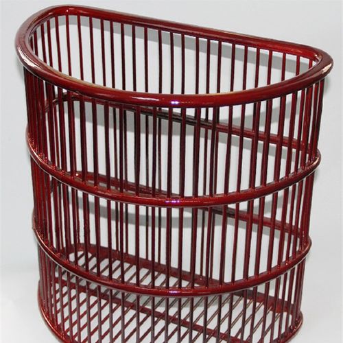 半圆竹编毛巾筐j酒店脏衣篮宾馆布草框工艺收纳筐布草筐收纳篮