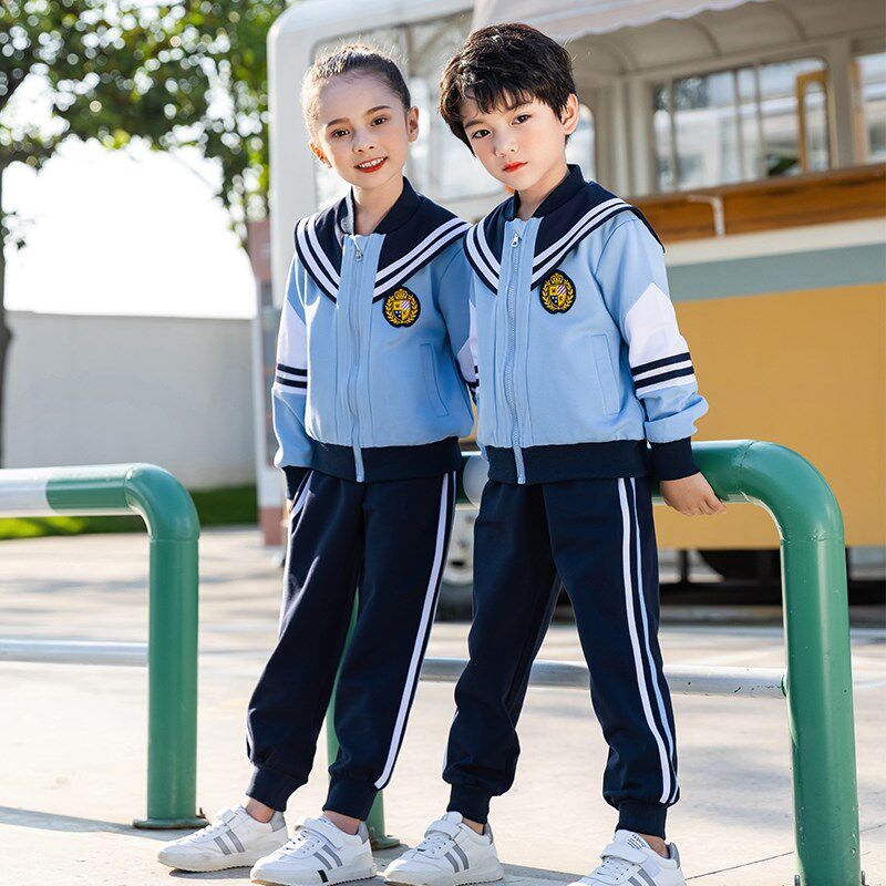 幼儿园园服春秋装三件套儿童夏装班服棒球服英伦风小学生校服套装
