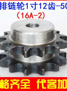 链轮双排 链条齿轮 16A-2 1寸 10 11 12 F13 14 15 16 18 20-30齿