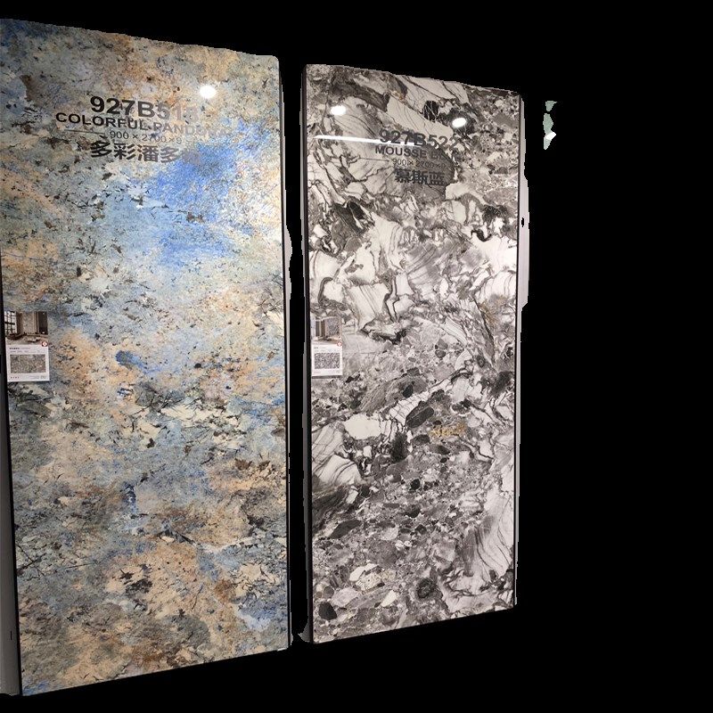 新款岩板背景墙灰900x2700奢石大板客厅沙发电视墙大理石板材