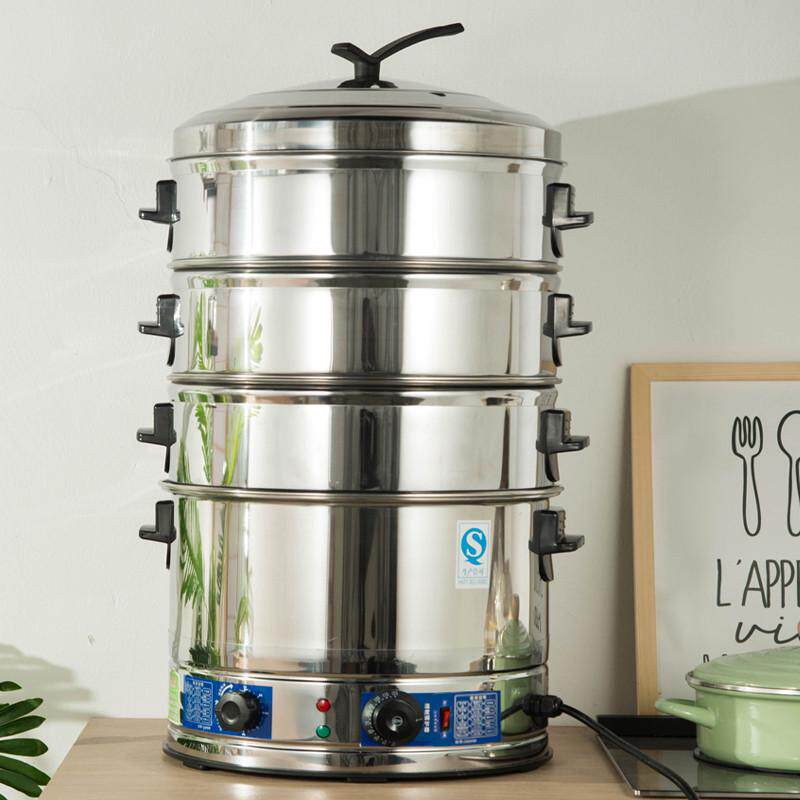 电蒸锅大号超大商用不锈钢蒸笼家用大容量蒸鱼蒸包子蒸馒头的蒸锅