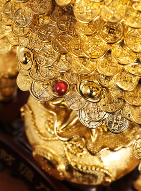 财源广进招财貔貅摆件一对聚宝盆发财树新店开业送礼店铺前台摆设