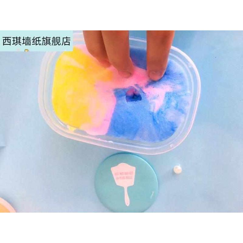 少女心起泡胶仙女女孩冰山泥脆皮不粘手的起泡胶网红超大