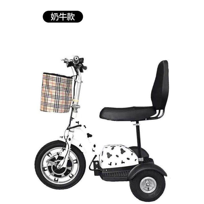 轻便迷你48v折叠老人电动三轮车代步车时尚母子铅酸锂电池代步车