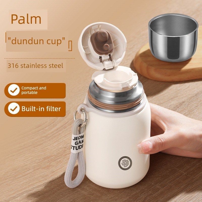 迷你保温杯316不锈钢紧凑便携式儿童的翻盖口袋裤杯2025新T的妇女,餐饮具,保冷/保温杯,淘宝优惠券,粉丝福利购,淘宝优惠卷