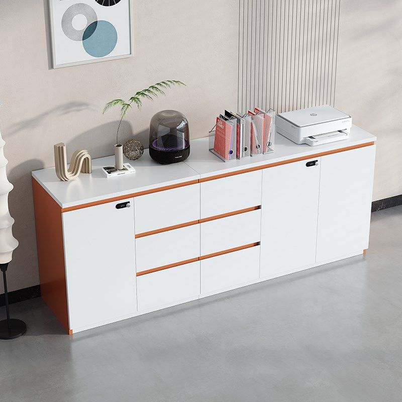 文件柜矮柜e木质免拉手带锁抽屉资料柜储物柜茶水柜办公室落地边,商业/办公家具,矮柜,淘宝优惠券,粉丝福利购,淘宝优惠卷