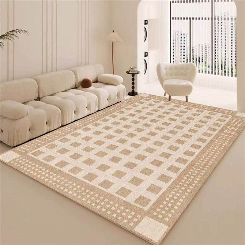 奶油风地毯客厅新l款免洗可擦比利时圈绒地毯沙发茶几垫卧室床边,居家布艺,地毯,淘宝优惠券,粉丝福利购,淘宝优惠卷