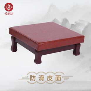 打坐垫莲花拜垫磕头跪垫拜佛垫佛堂寺庙家用实木方形加厚拜佛凳子
