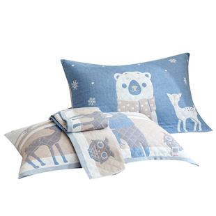 夏季 防头油毛巾枕套儿童枕头吸汗巾2023 三层纱枕巾一对装 男士