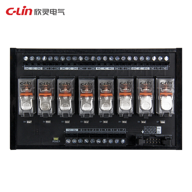 欣灵功率继电器模块HHN-RB508AND24系列模组NPN多位数PLC可选24V