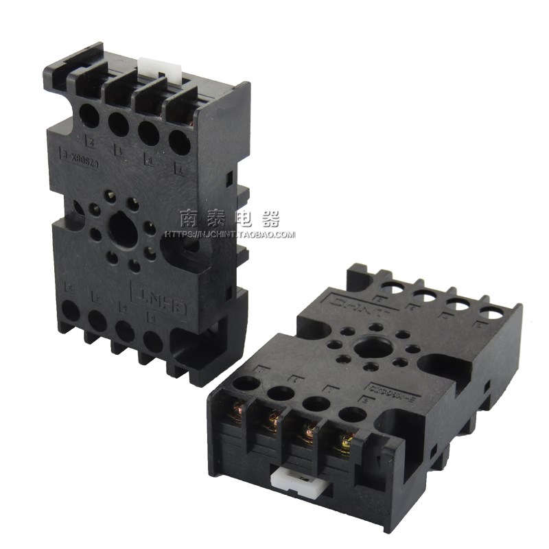 正品 正泰时间继电器座子 CZS08X-E 底座 圆8脚 含挂勾可配JSZ3