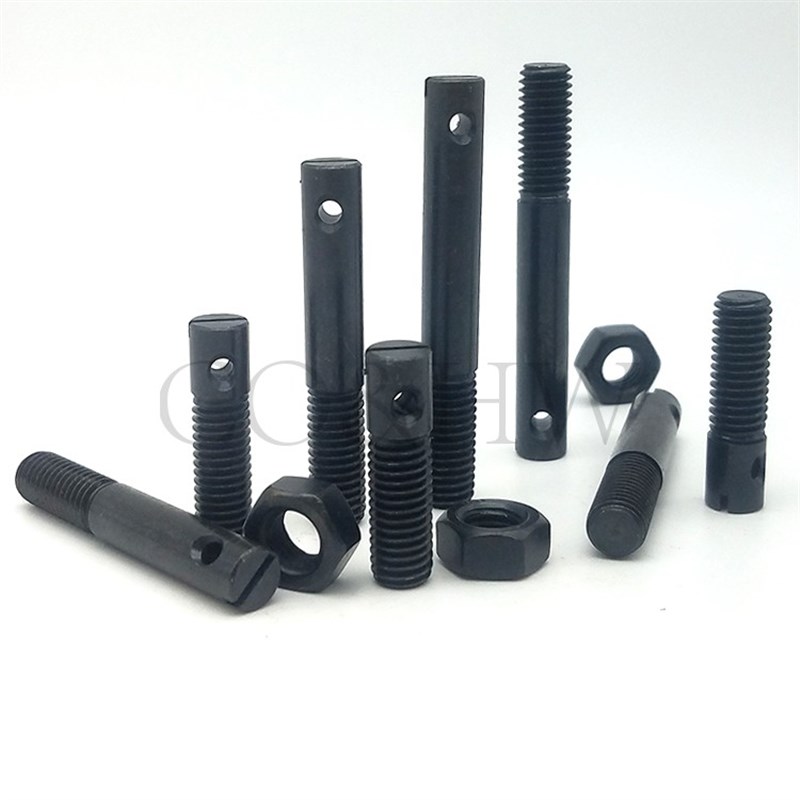 ASPO10/M12弹簧拉伸用支柱螺丝 直杆型一字半牙侧边穿孔FFC01