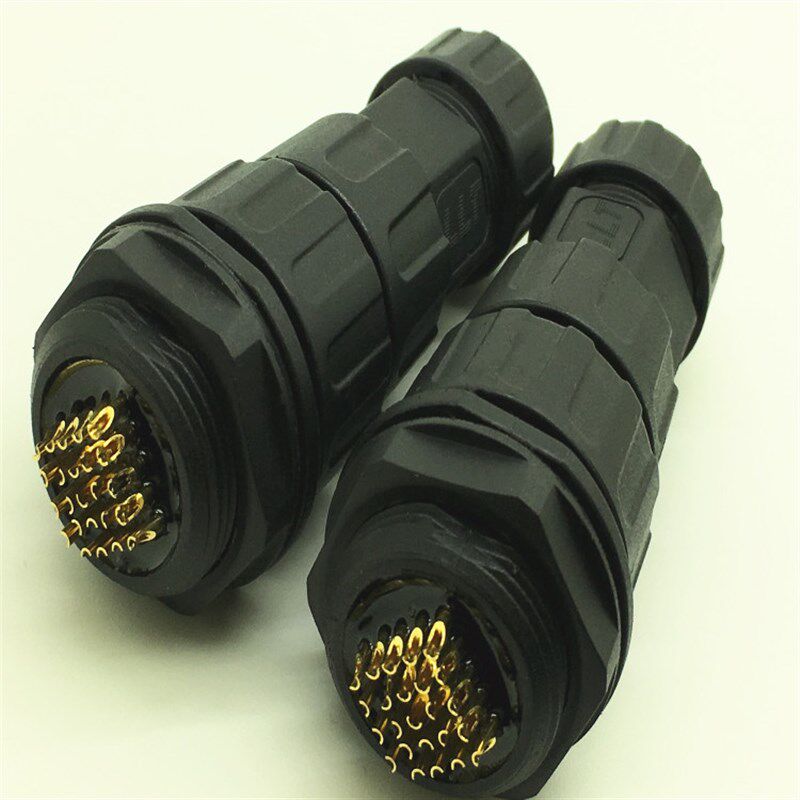 LLT利路通M25-24芯后装公针面板连接器 传感器防水防爆插头插座