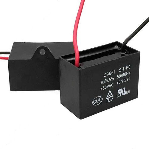 CBB61 8UF启动电容 鼓风机/电机/洗衣机/台钻 450V 带线 运行电容